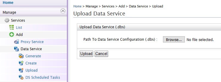 upload data service