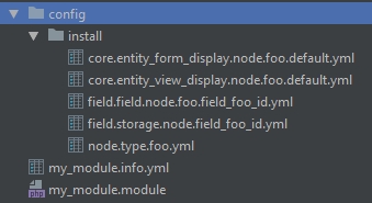 drupal 8 content type file structure